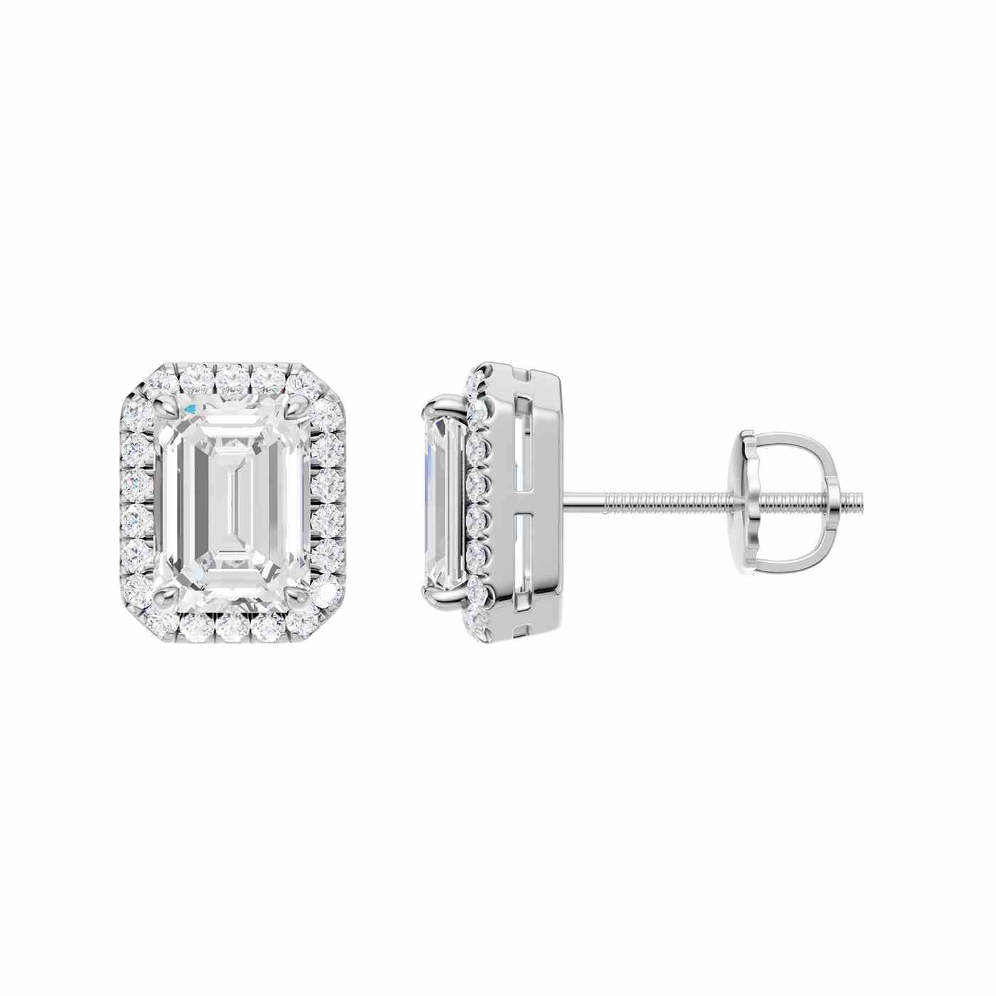 Elance Earring | Emerald Cut