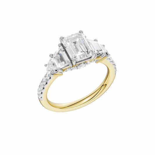 Celestra Ring | Emerald Cut
