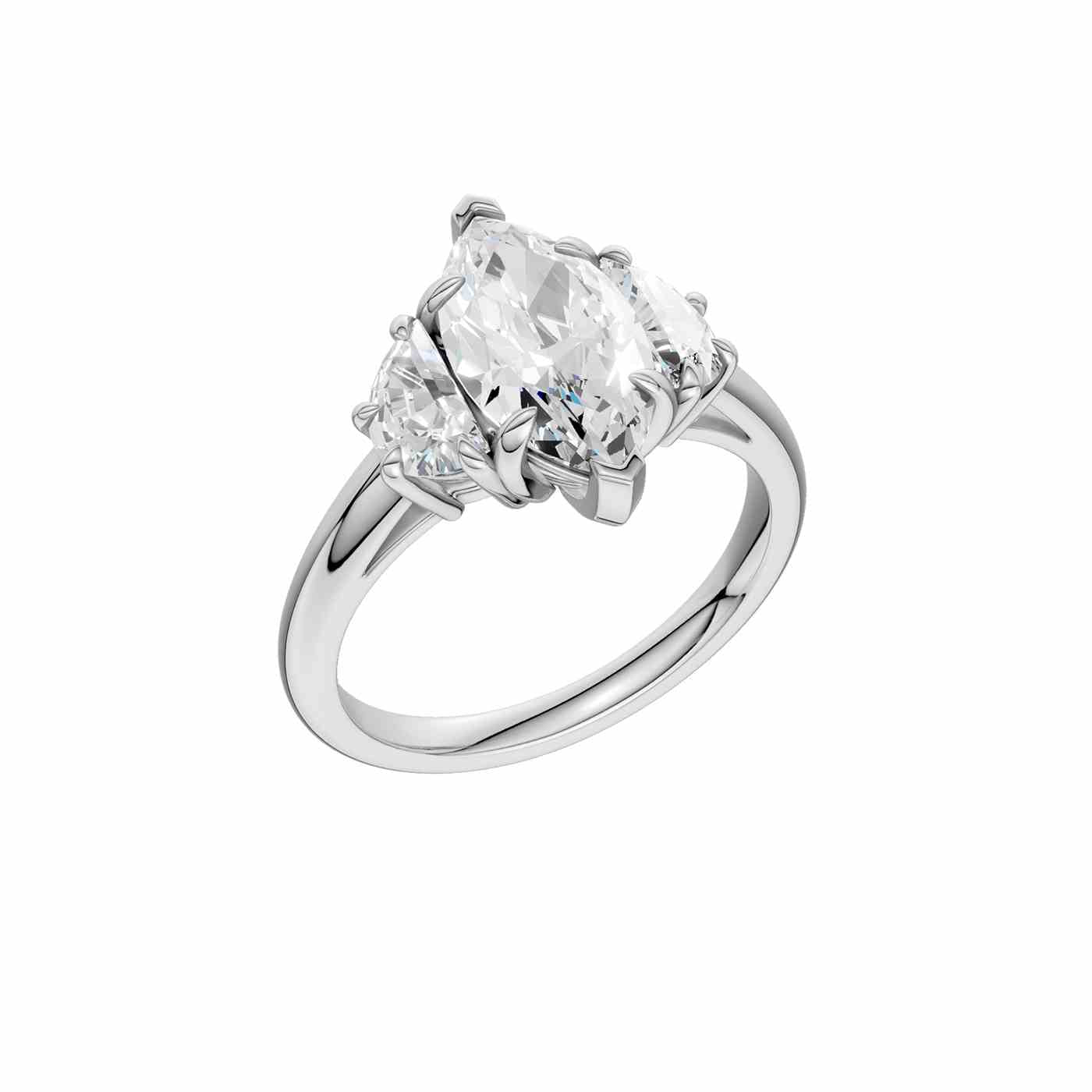 Radiara Ring | Half Moon Cut