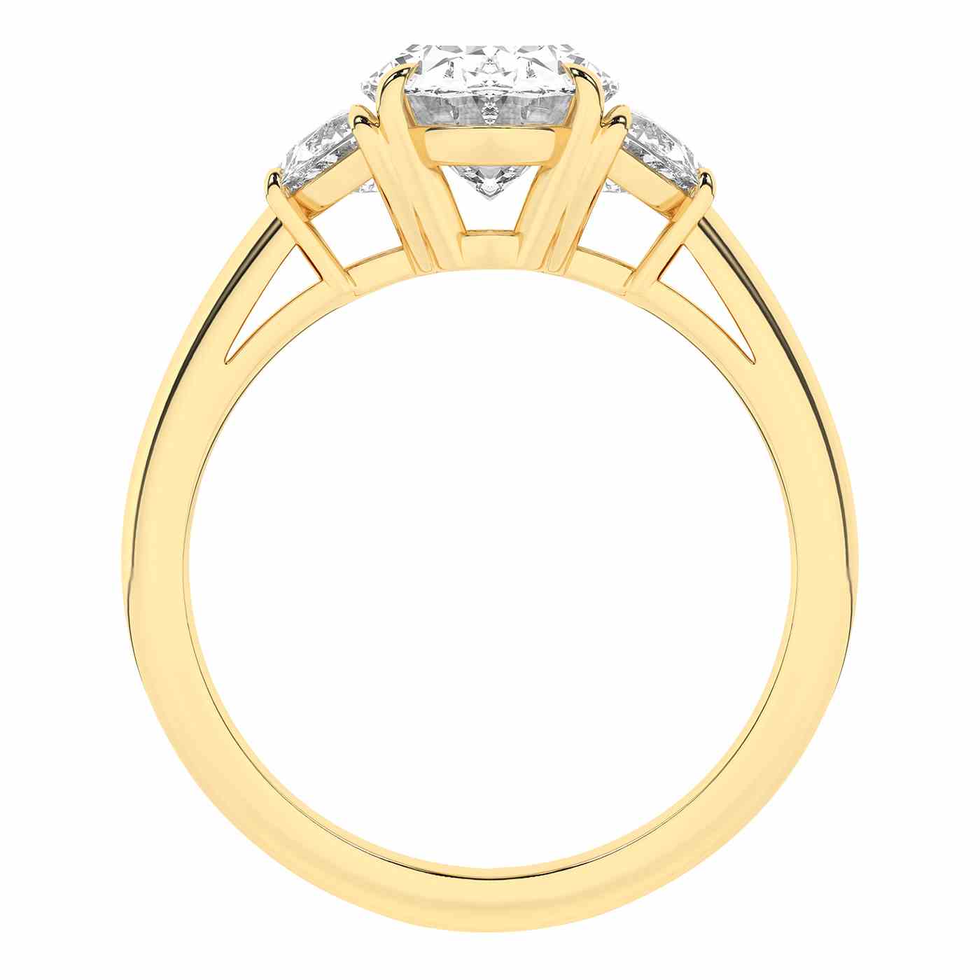 Radiara Ring | Half Moon Cut