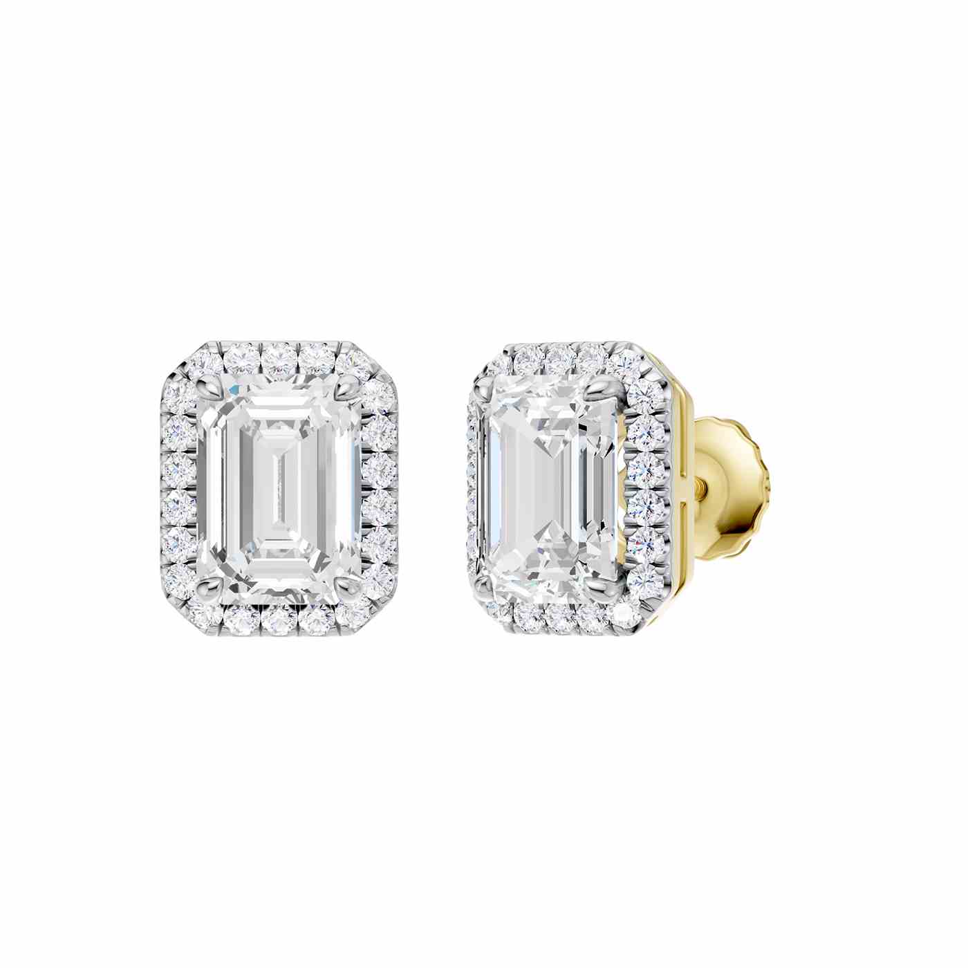 Elance Earring | Emerald Cut