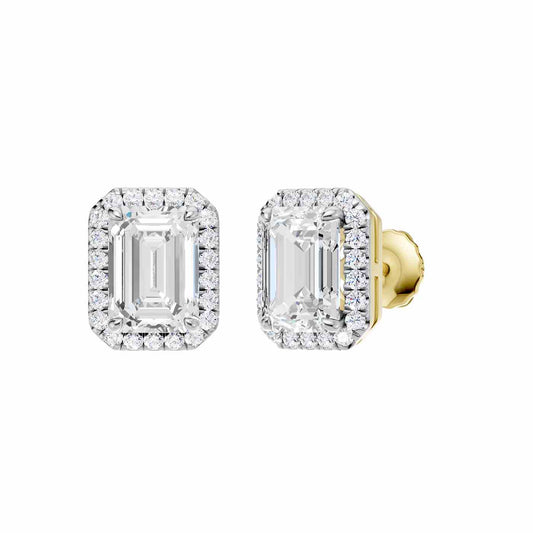Elance Earring | Emerald Cut