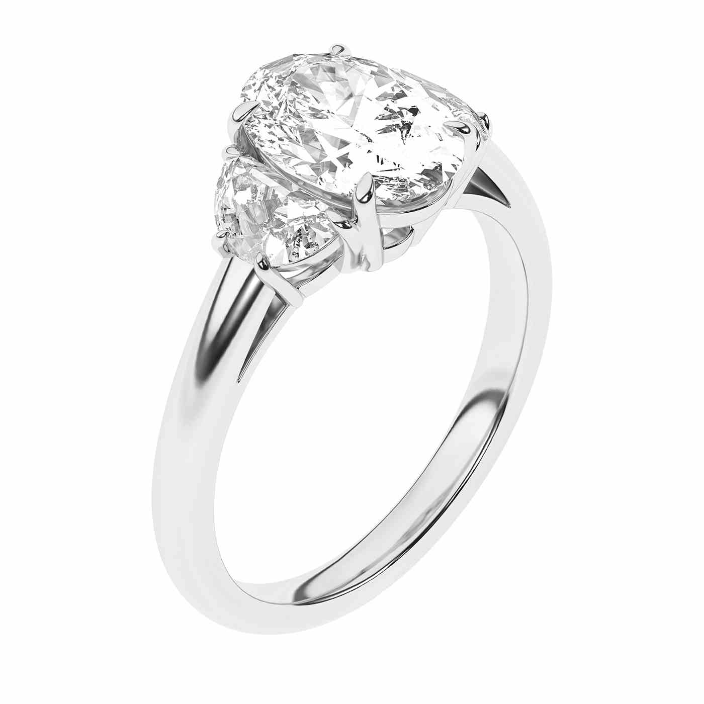 Radiara Ring | Half Moon Cut