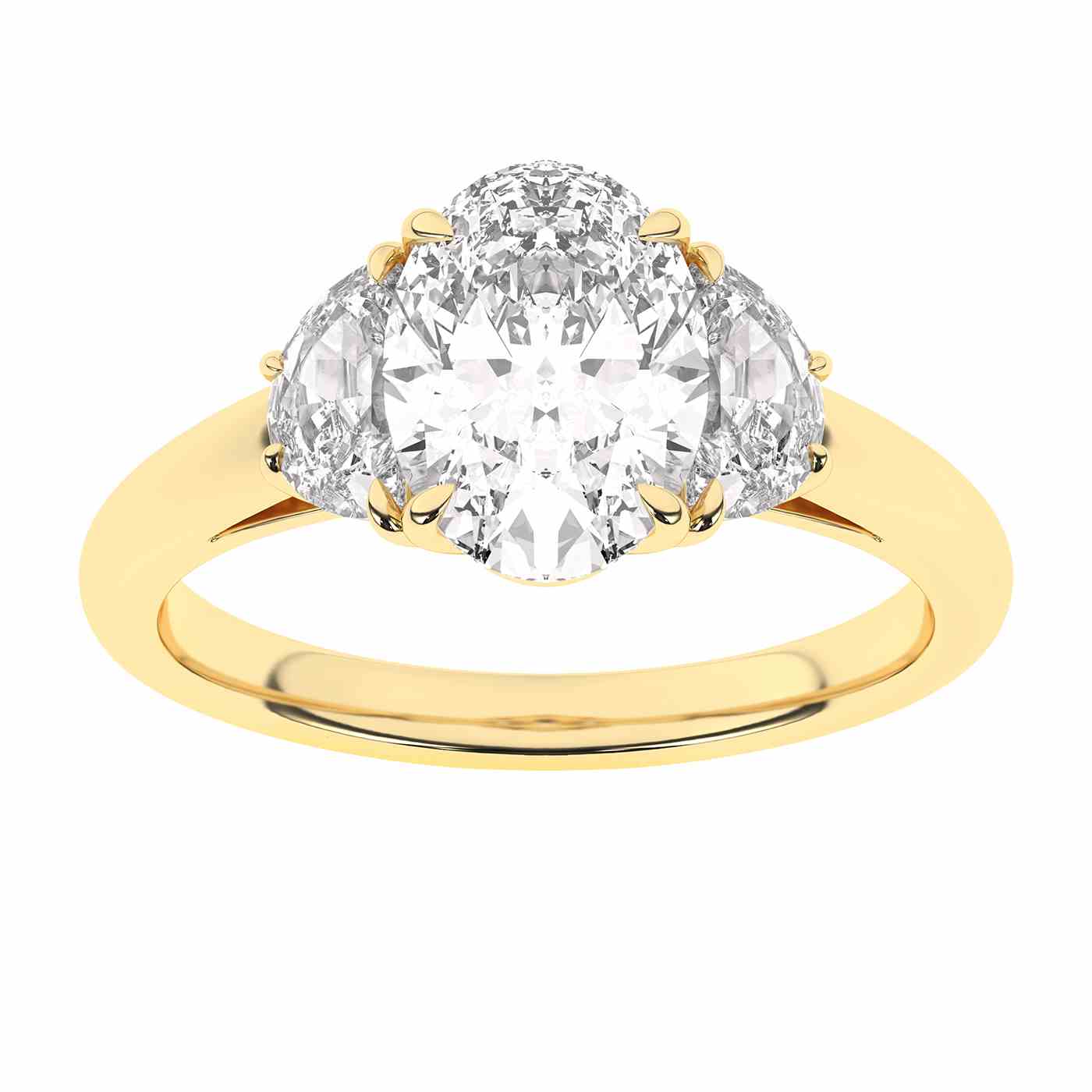 Radiara Ring | Half Moon Cut