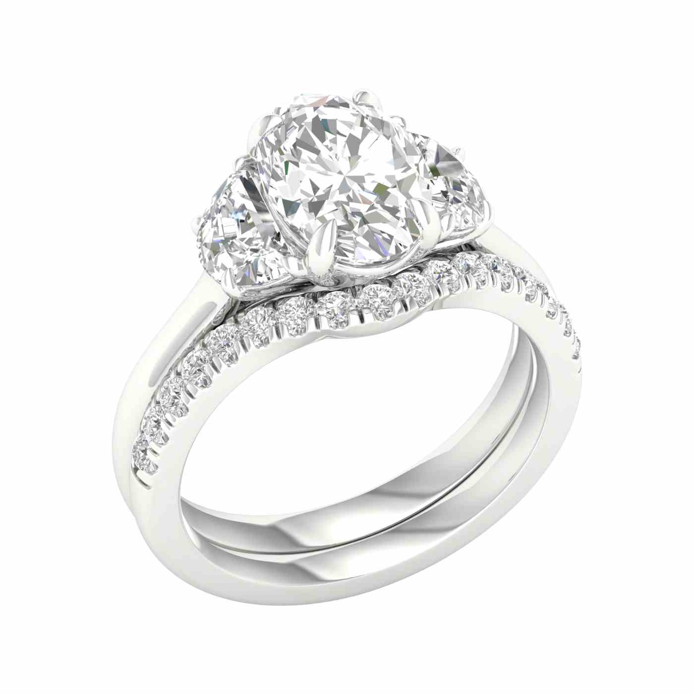 Serephra Ring | Half Moon Cut