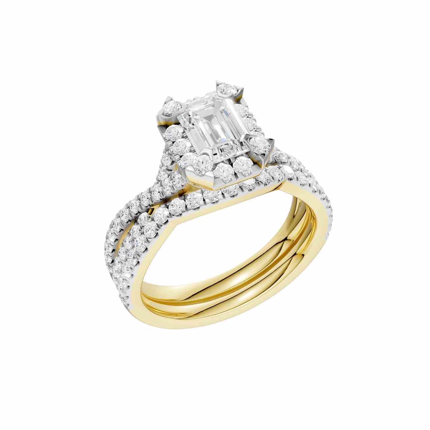 Bellavue Ring | Emerald Cut