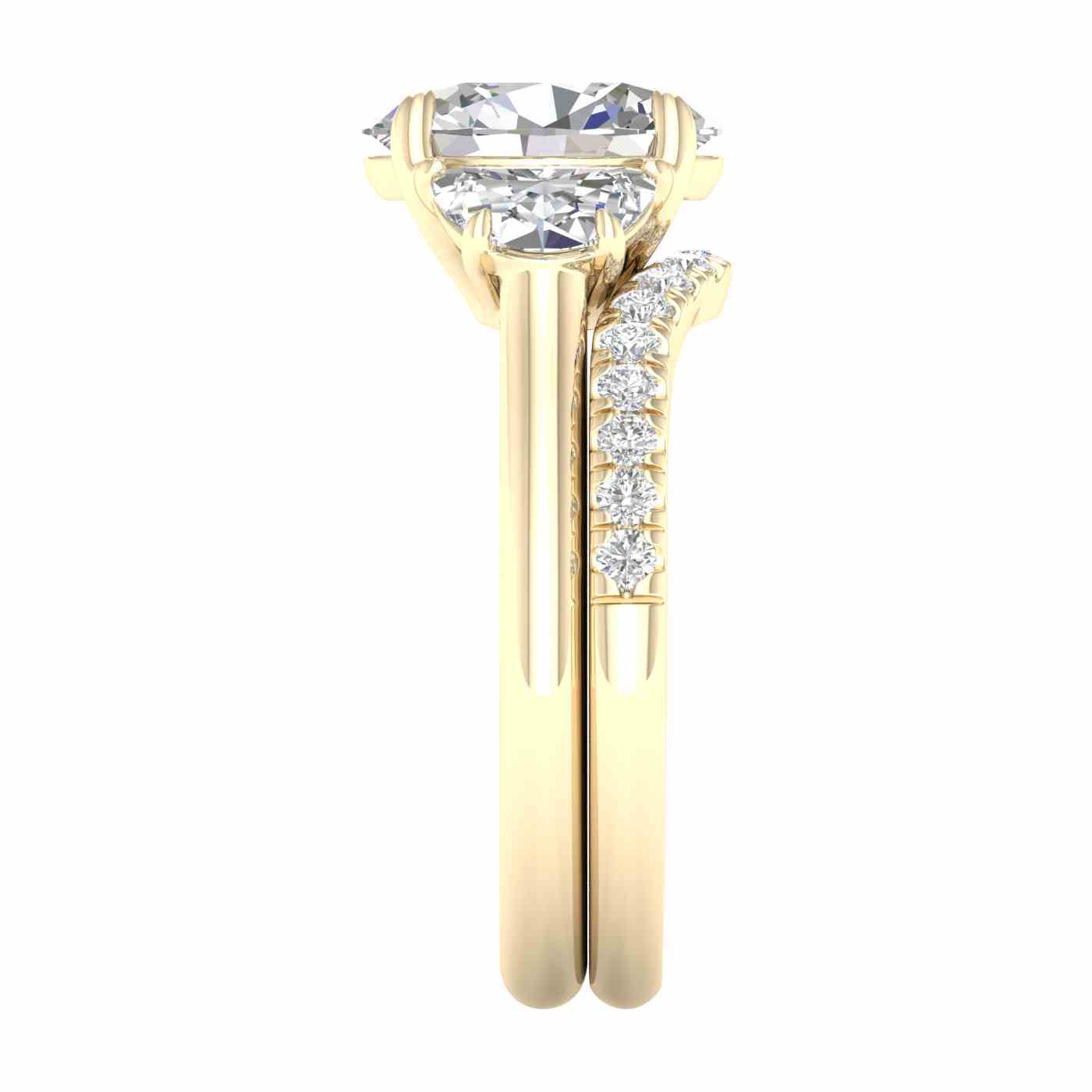 Serephra Ring | Half Moon Cut