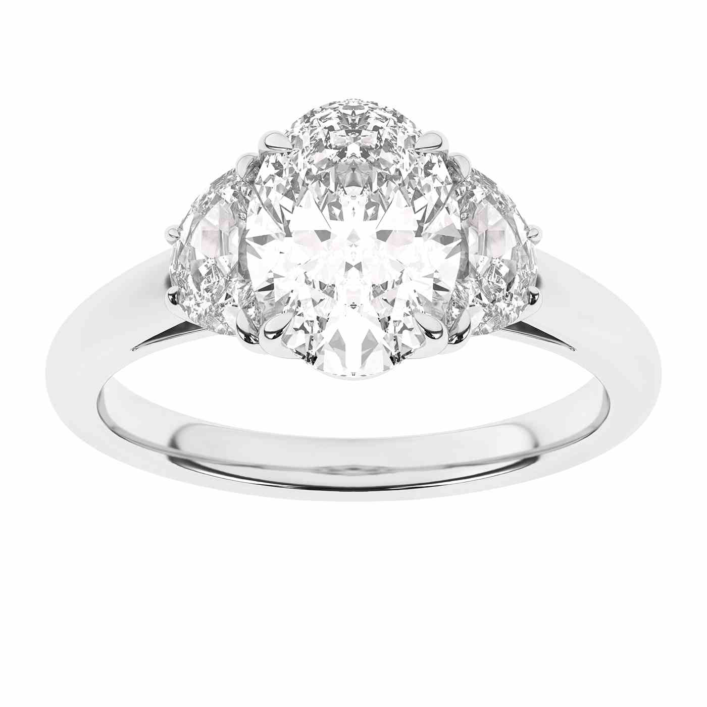 Radiara Ring | Half Moon Cut