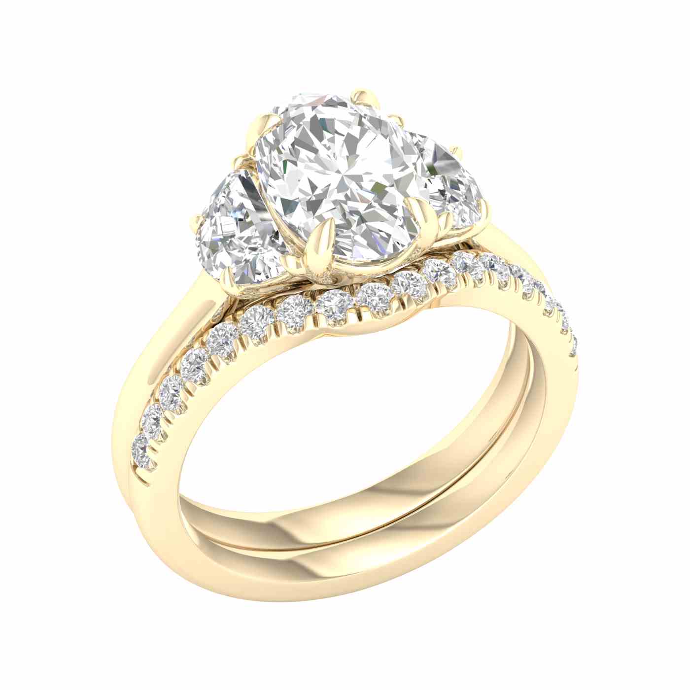 Serephra Ring | Half Moon Cut