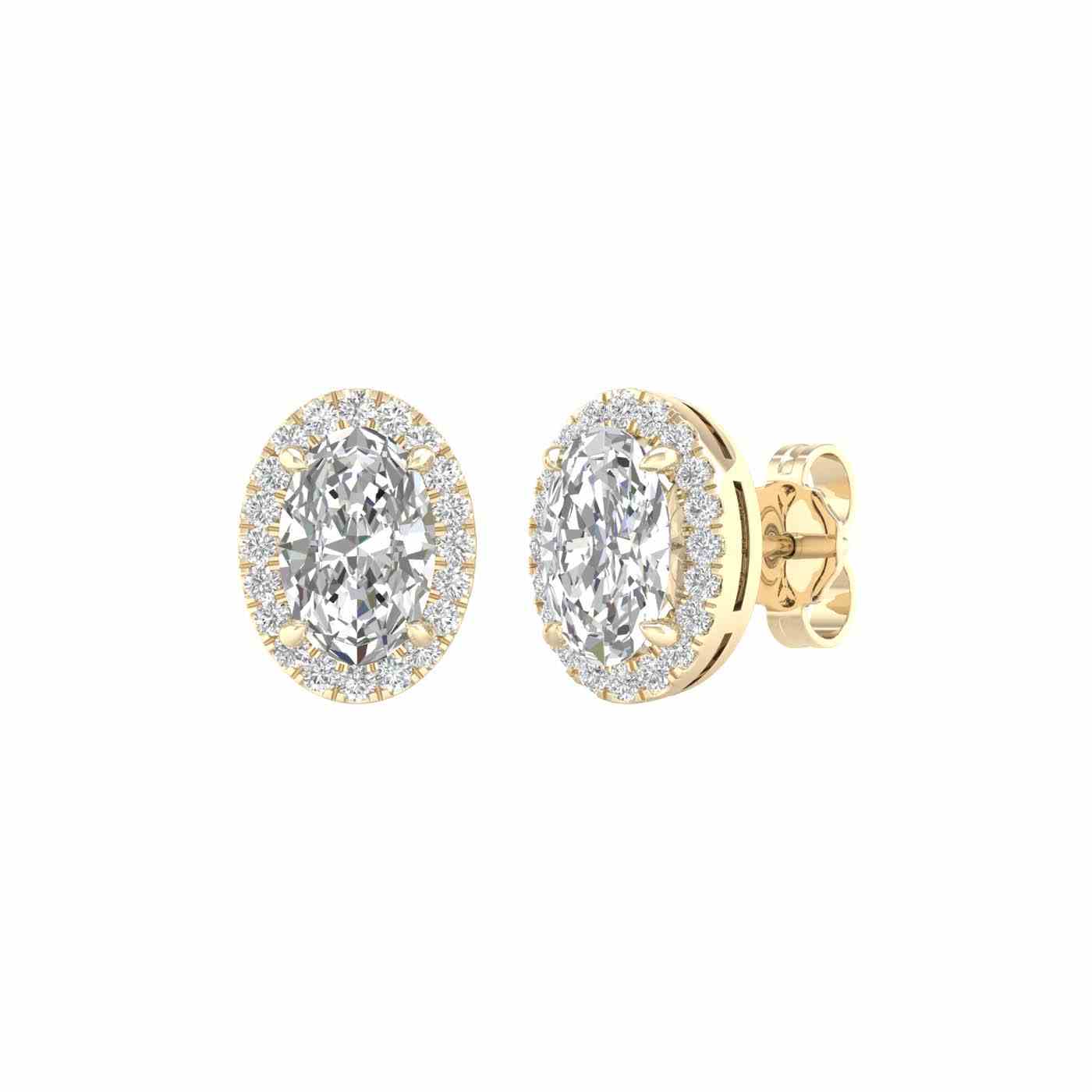 Elance Earring | Oval Cut