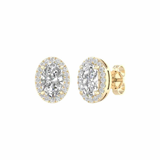 Elance Earring | Oval Cut