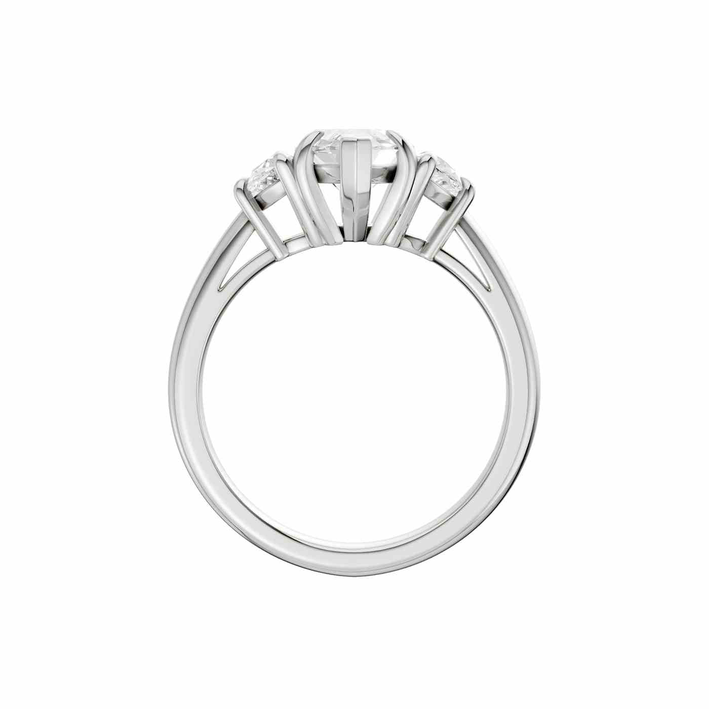 Radiara Ring | Half Moon Cut
