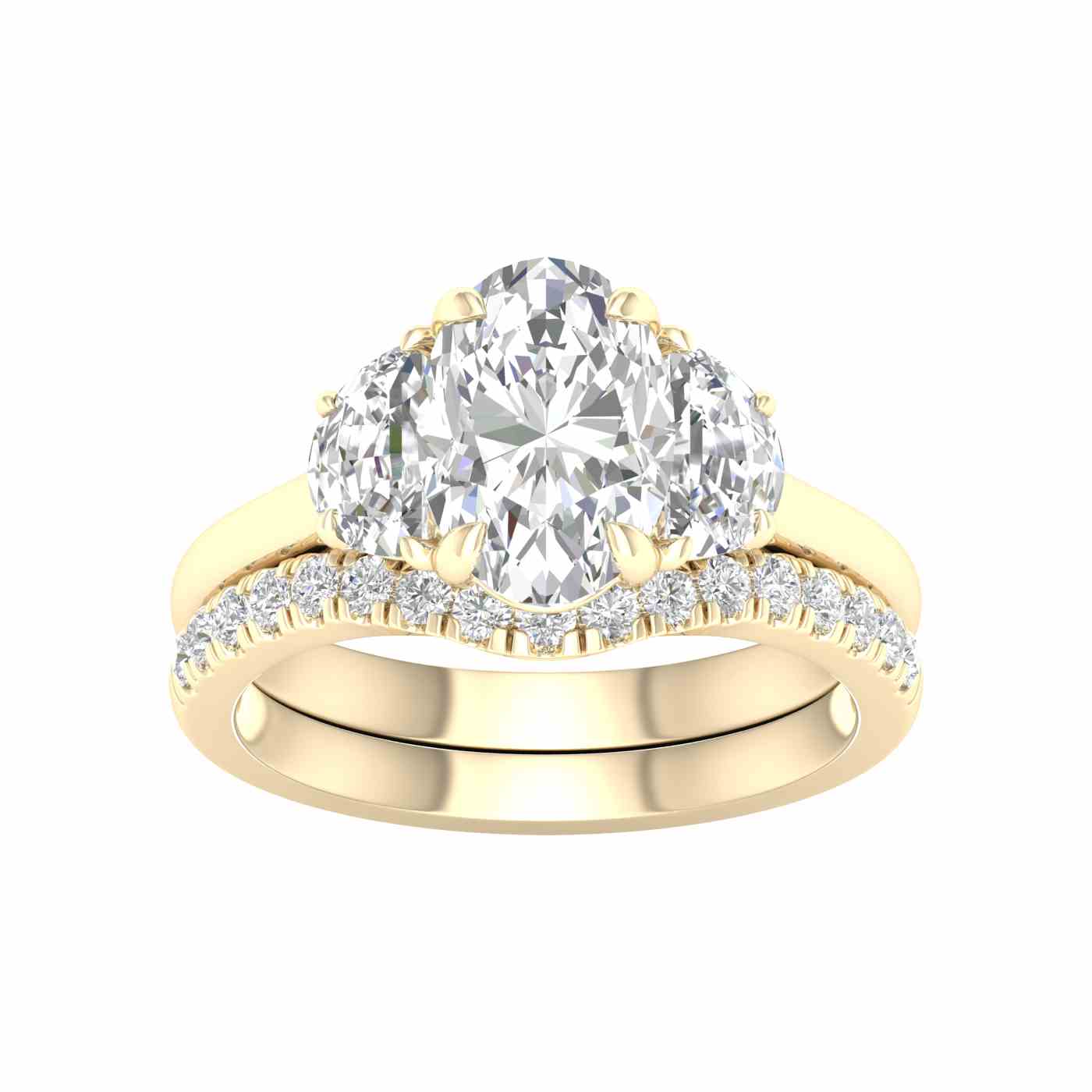 Serephra Ring | Half Moon Cut