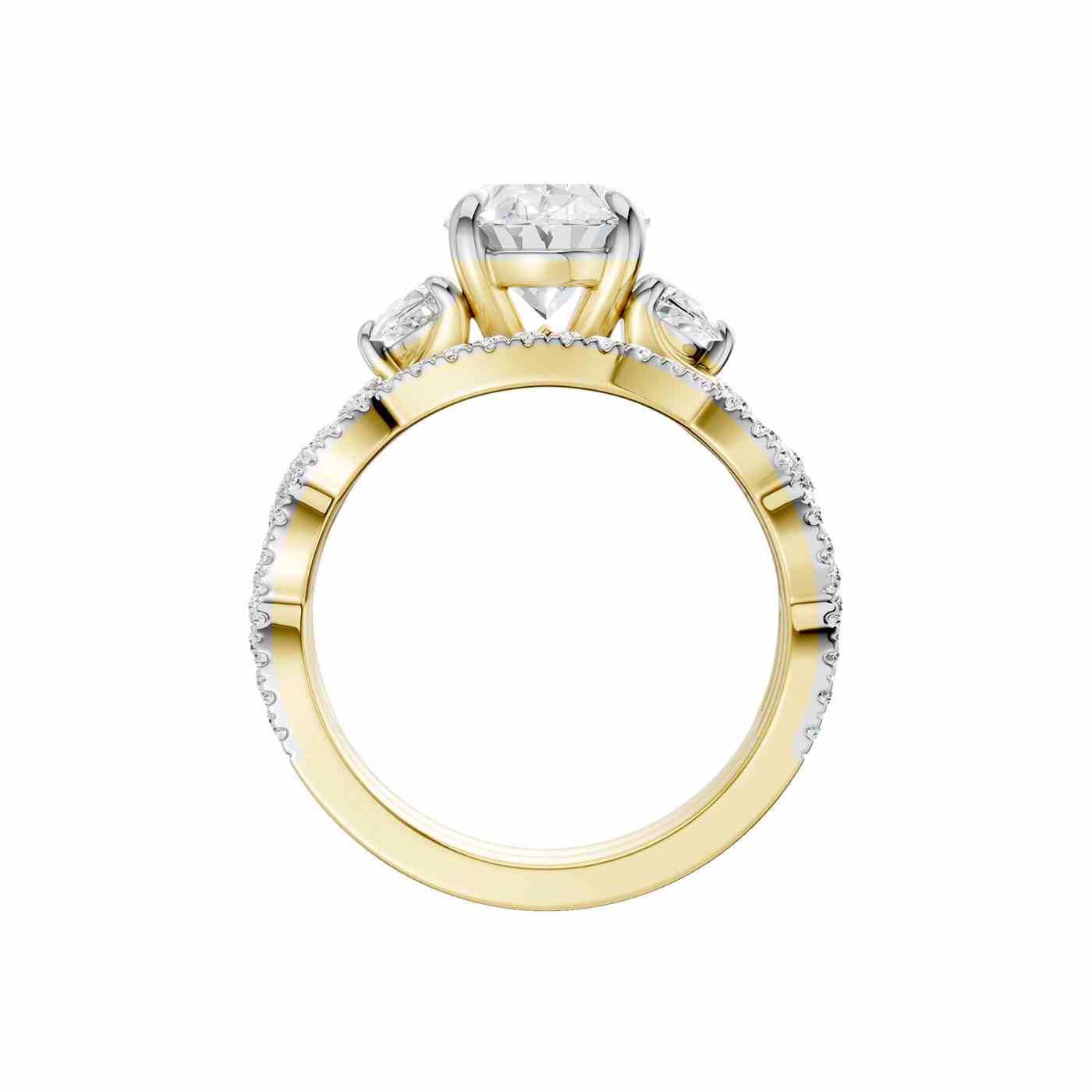 Radiévo Ring | Half Moon Cut