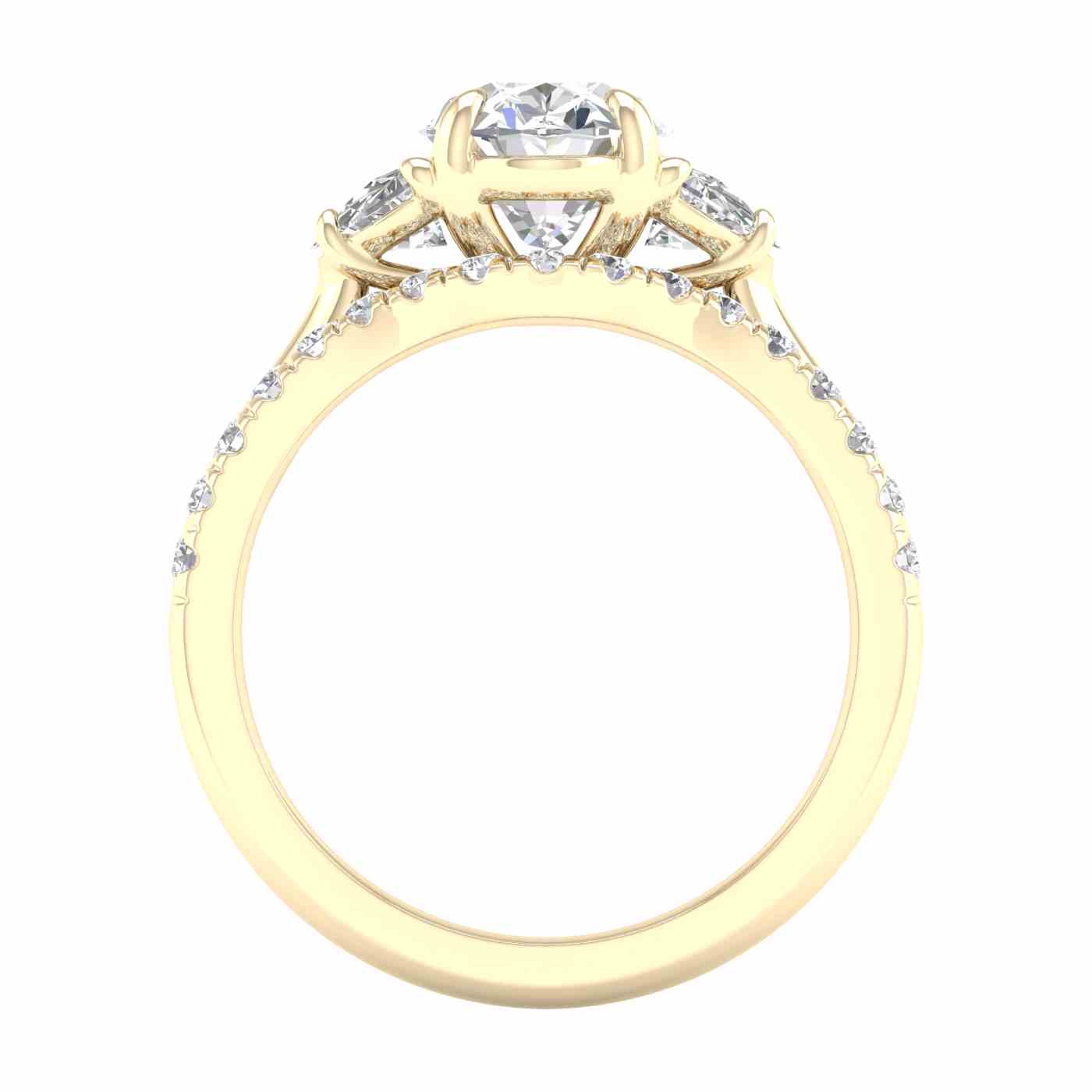 Serephra Ring | Half Moon Cut