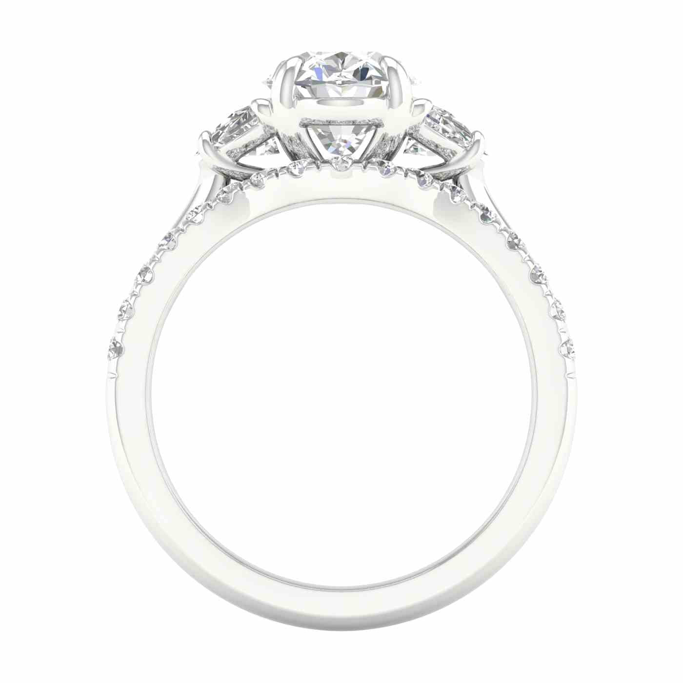 Serephra Ring | Half Moon Cut
