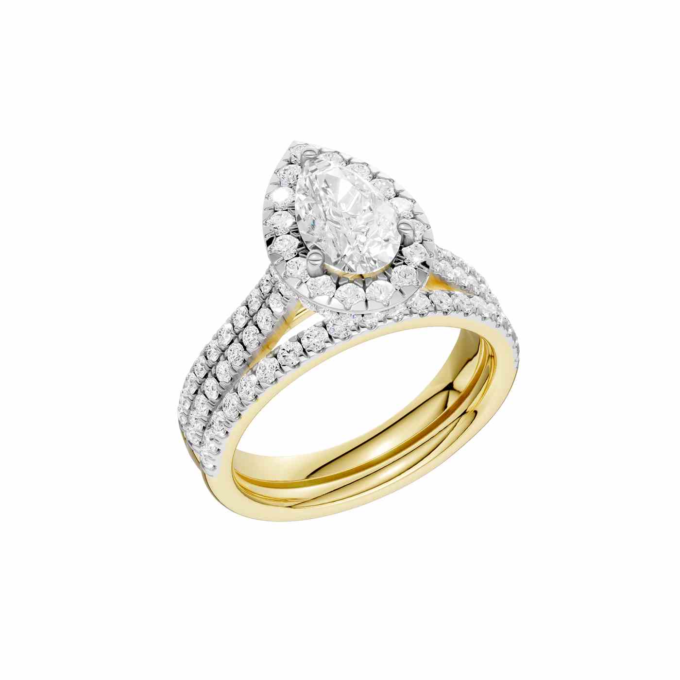 Zanthea Ring | Pear Cut