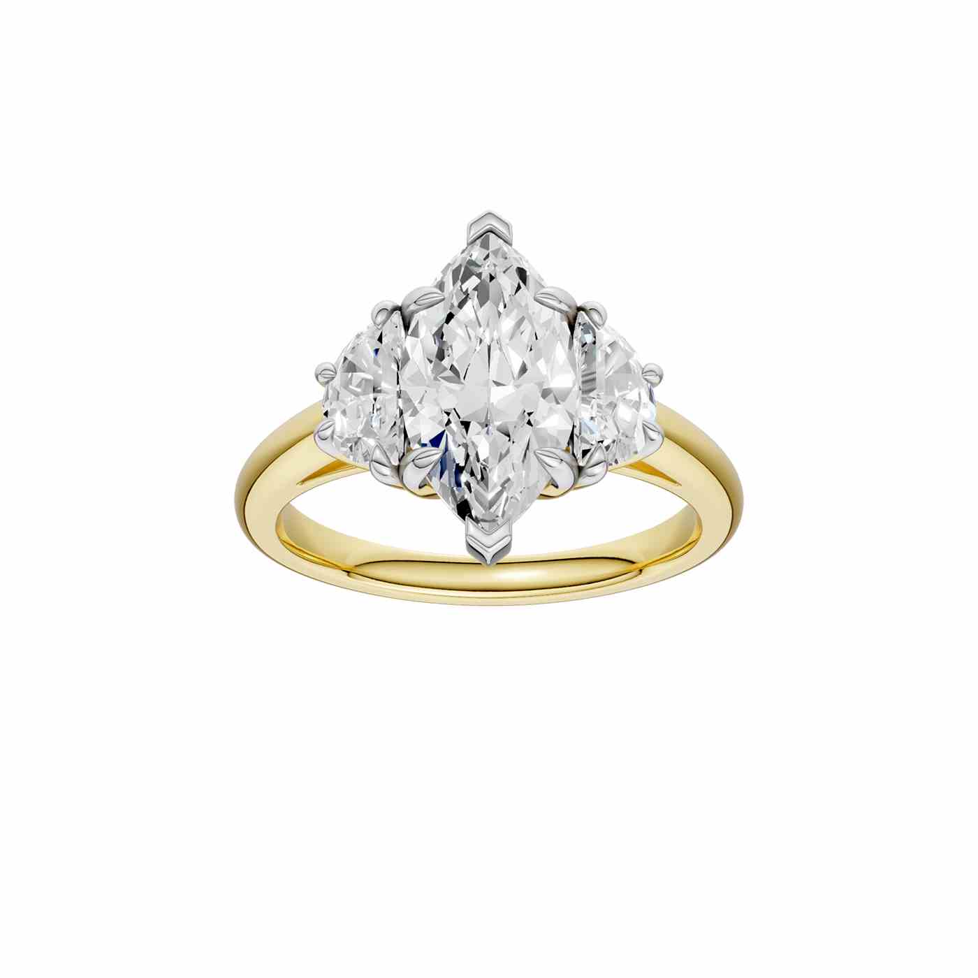 Radiara Ring | Half Moon Cut
