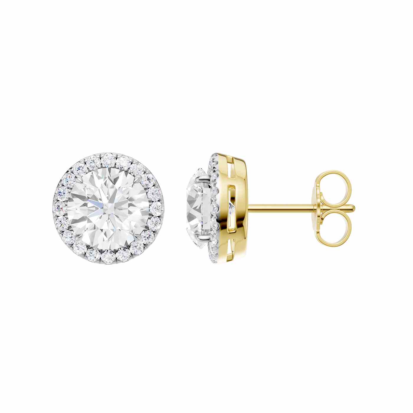 Elance Earring | Round Cut