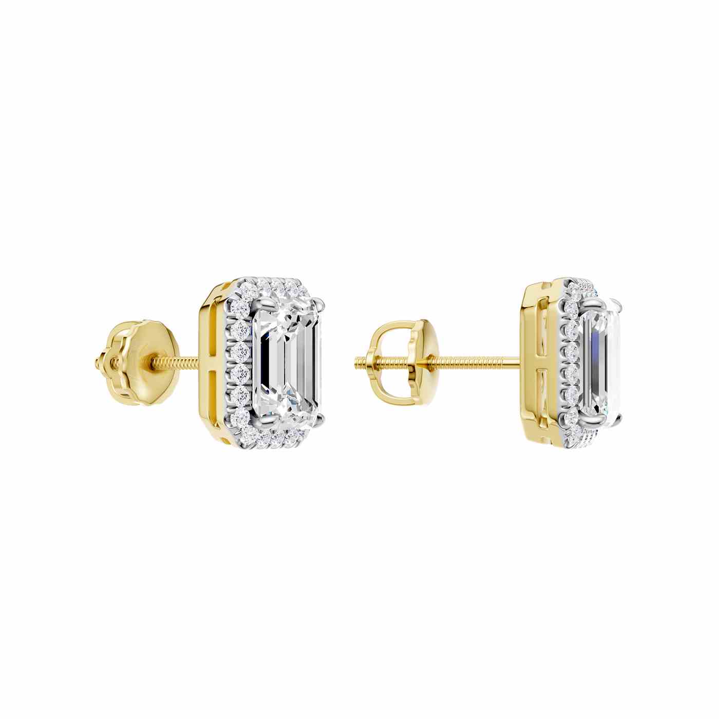 Elance Earring | Emerald Cut