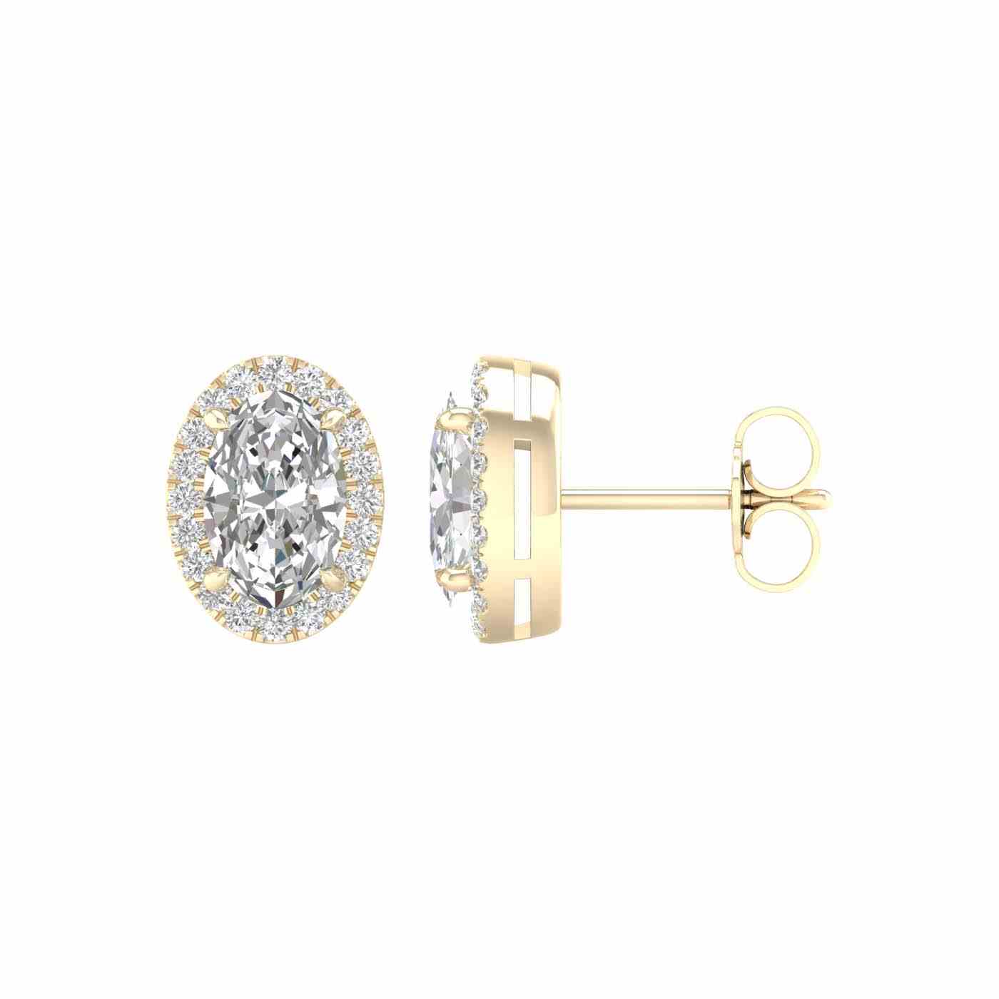 Elance Earring | Oval Cut