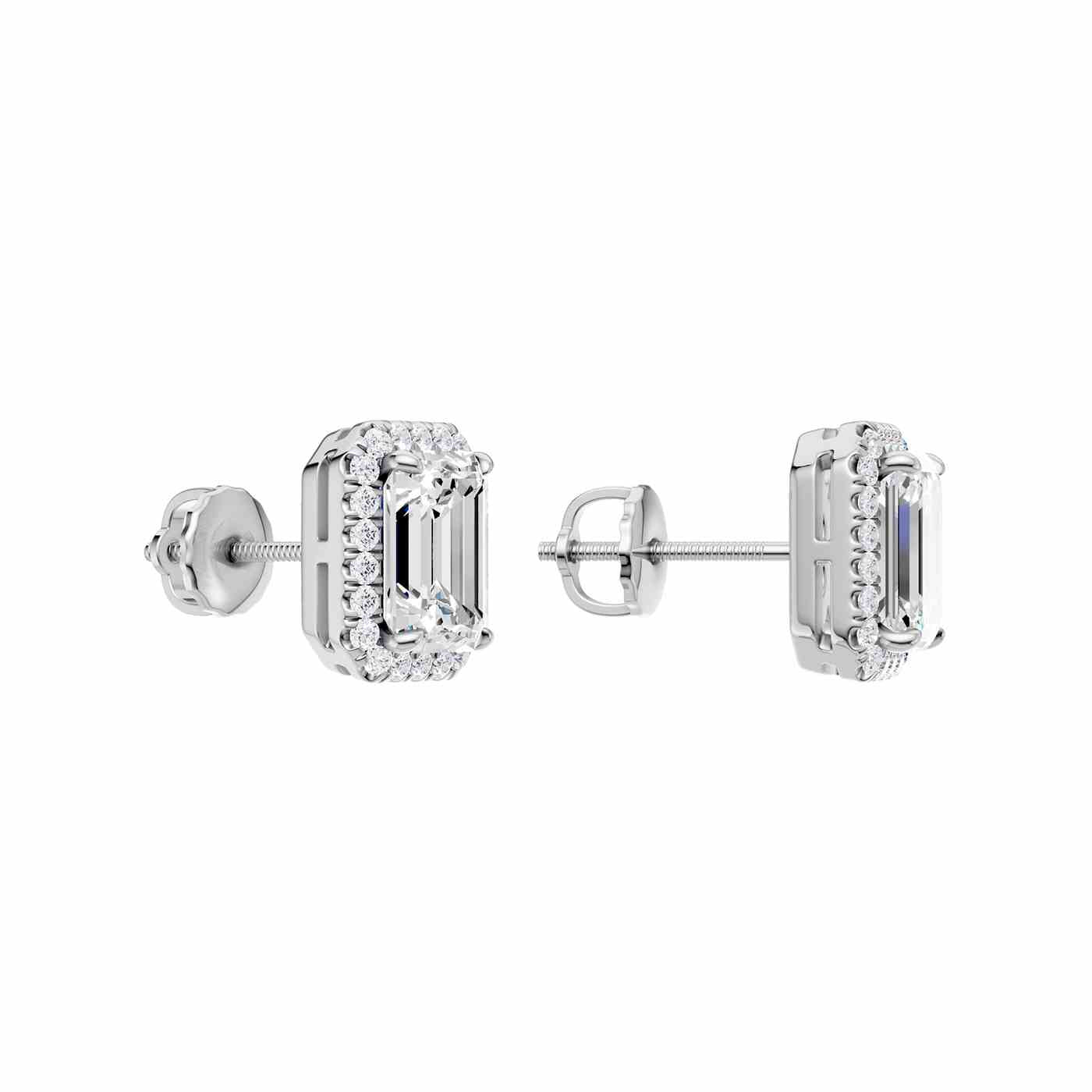 Elance Earring | Emerald Cut