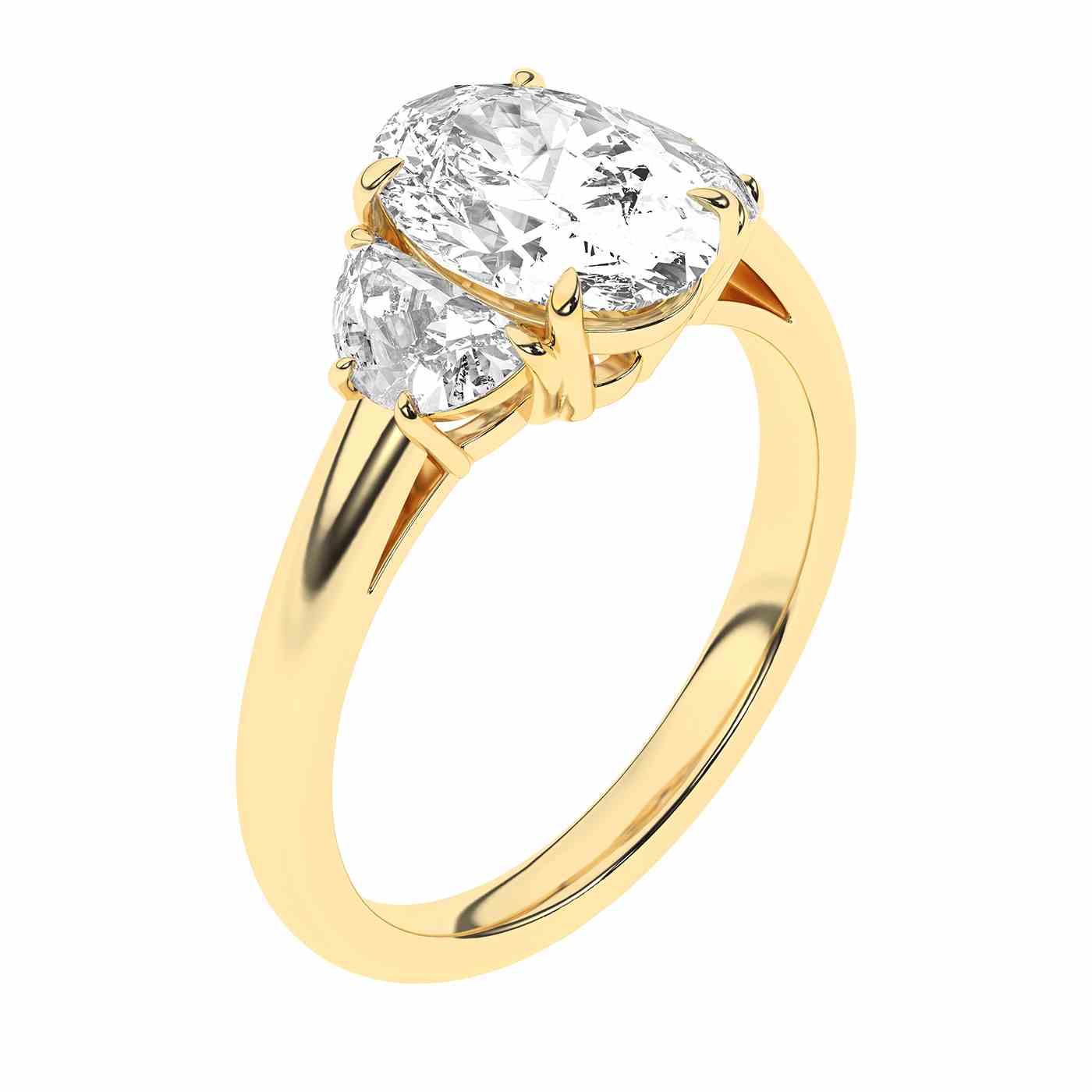 Radiara Ring | Half Moon Cut