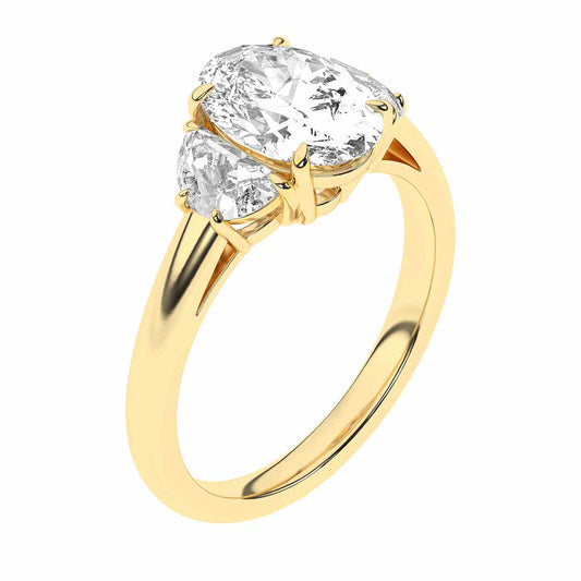 Radiara Ring | Half Moon Cut