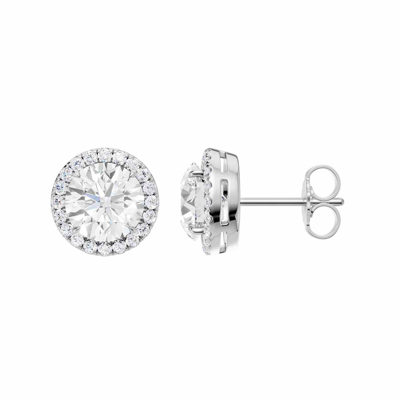 Elance Earring | Round Cut
