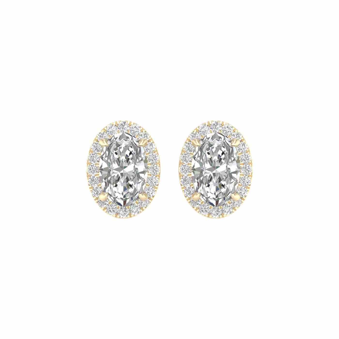 Elance Earring | Oval Cut