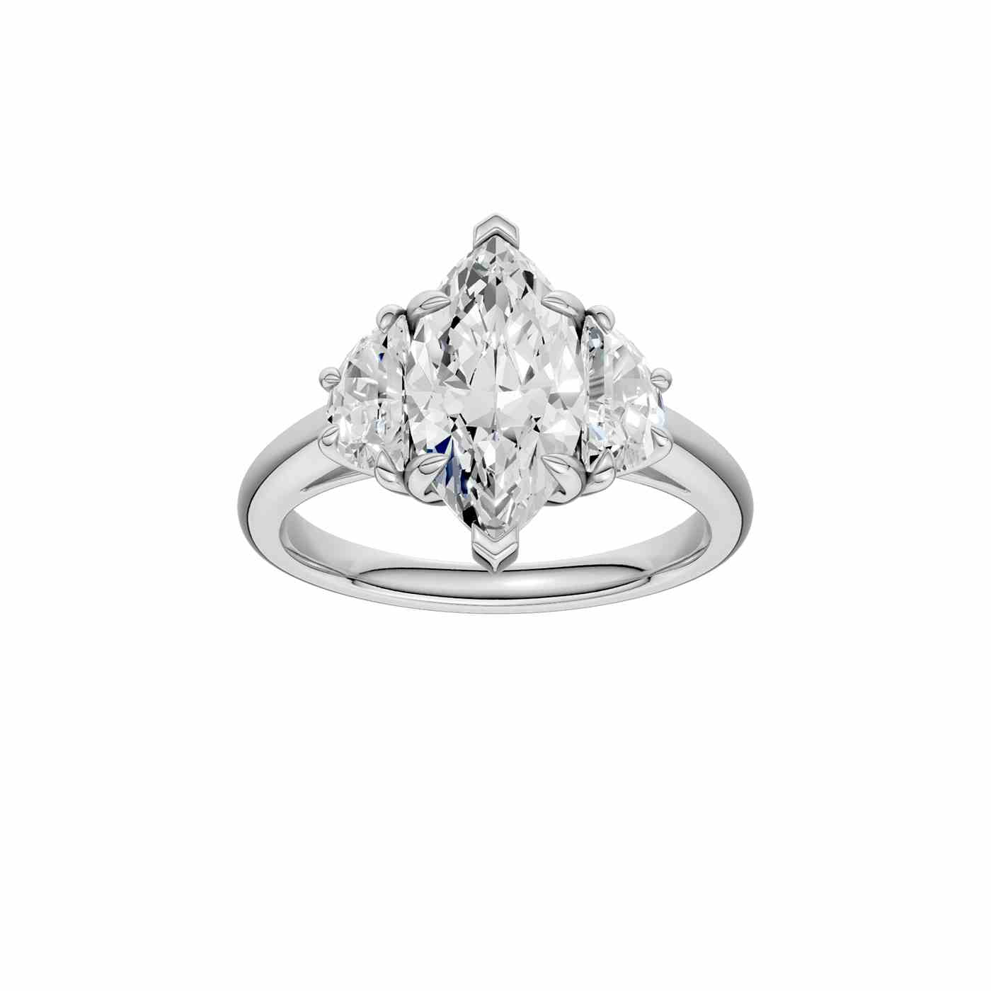 Radiara Ring | Half Moon Cut