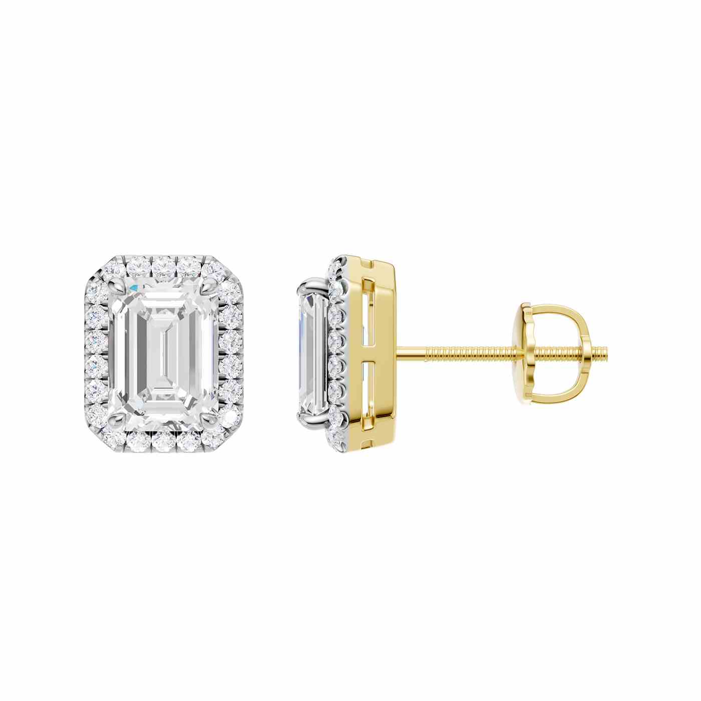 Elance Earring | Emerald Cut