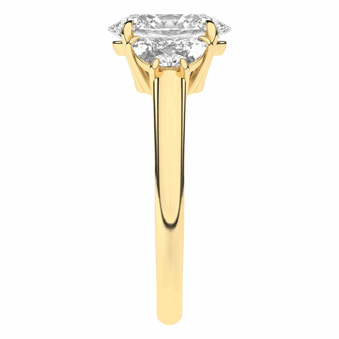 Radiara Ring | Half Moon Cut
