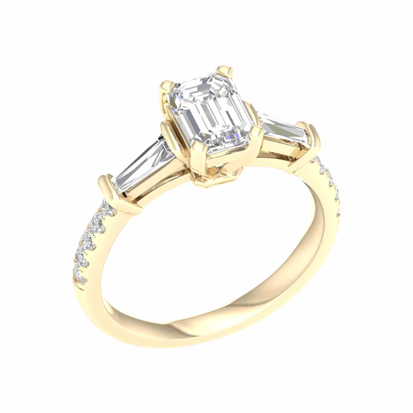 Aureline Ring | Emerald Cut