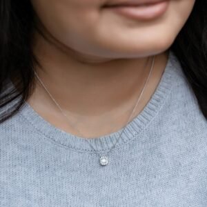 Vibha – Dainty Diamond Pendant for Subtle look.