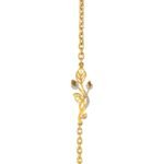 Ruvari Lavanya Bracelet – Elegant Gold Floral Bracelet with Diamond Accents