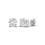 Ruvari Aranya Spark – Brilliant Solitaire Diamond Studs for Everyday Glam.