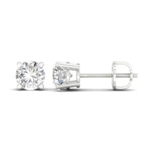 Ruvari Avira Prestige – Timeless Solitaire Diamond Studs for Effortless Shine.