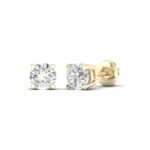 Ruvari Avira Prestige – Timeless Solitaire Diamond Studs for Effortless Shine.