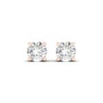 Ruvari Avira Prestige – Timeless Solitaire Diamond Studs for Effortless Shine.
