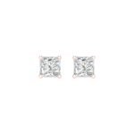 Ruvari Evara Brilliance – Radiant-Cut Diamond Stud Earrings with a Mesmerizing Glow.