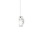 Ruvari Ishira Luxe – Oval-Cut Diamond Pendant for a Graceful Statement.