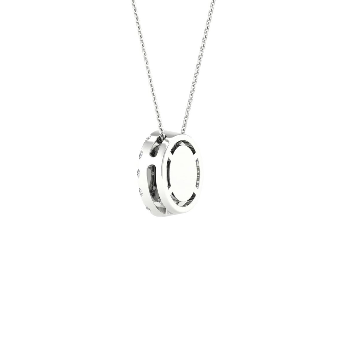 Ruvari Ishira Luxe – Oval-Cut Diamond Pendant for a Graceful Statement.