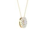 Ruvari Ishira Luxe – Oval-Cut Diamond Pendant for a Graceful Statement.