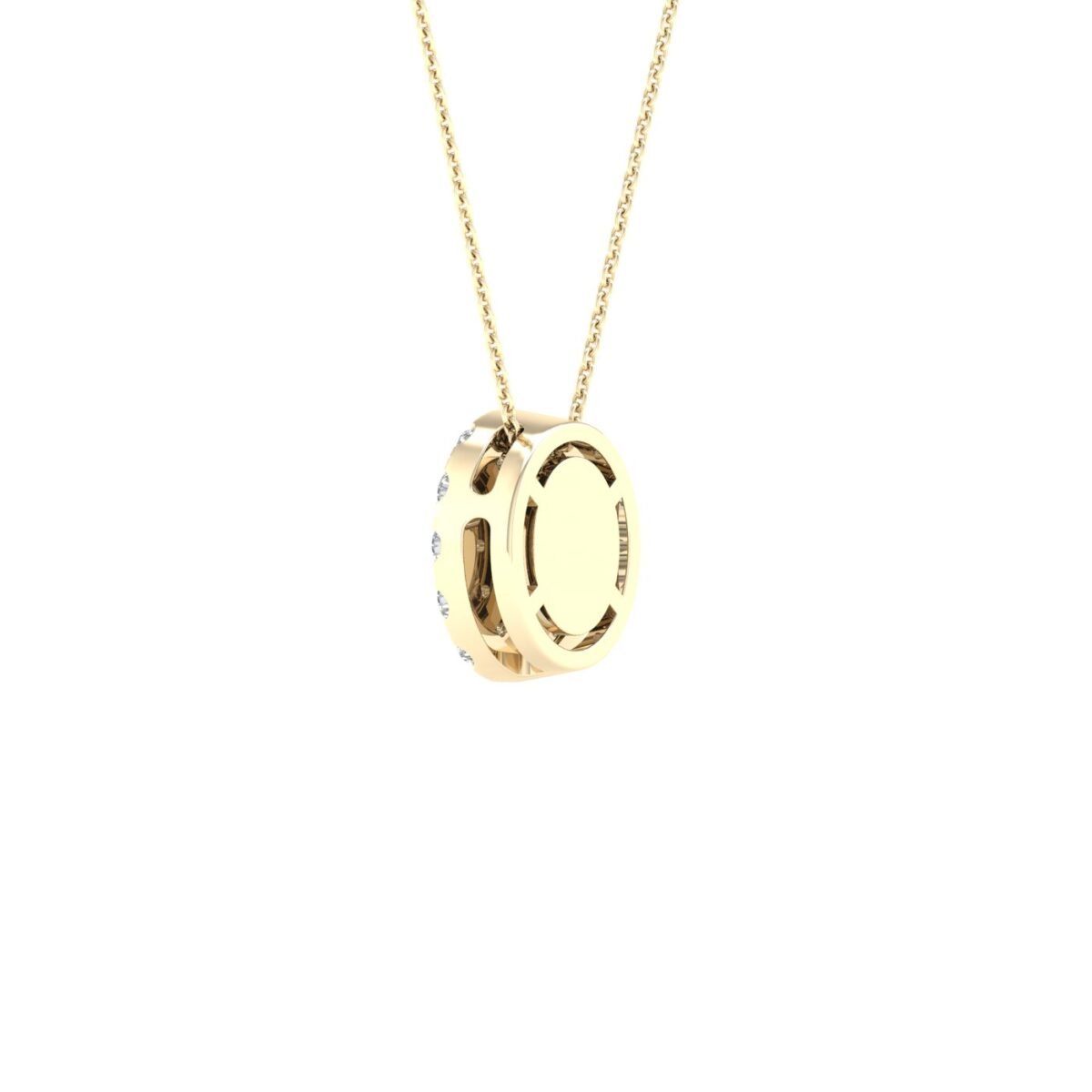 Ruvari Ishira Luxe – Oval-Cut Diamond Pendant for a Graceful Statement.