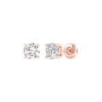 Ruvari Neyara Essence – Round-Cut Diamond Studs That Shine with Perfection.