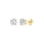 Ruvari Neyara Essence – Round-Cut Diamond Studs That Shine with Perfection.
