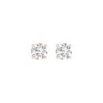 Ruvari Neyara Essence – Round-Cut Diamond Studs That Shine with Perfection.