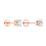 Ruvari Neyara Essence – Round-Cut Diamond Studs That Shine with Perfection.