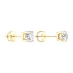 Ruvari Neyara Essence – Round-Cut Diamond Studs That Shine with Perfection.